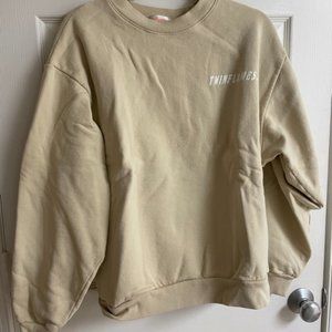 NWOT Twin Flames Beige Sweatshirt